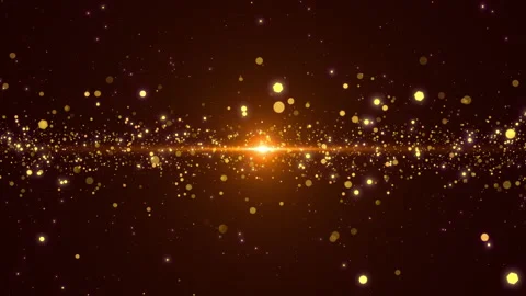 Golden particles glowing background Stock Footage 204814382