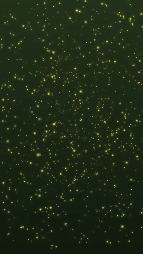 Golden particles on green background. 2d animation 库存影片 341801828