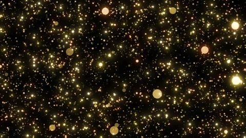 Golden Particles Growing on Screen Blinking Bright Abstract Illustration 스톡 동영상 317993909