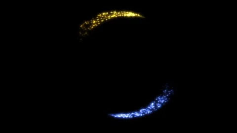 Golden particles intro 4 variations Stock Footage 262555096
