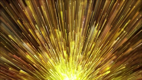 Golden Particles Light Rising 動画素材 335873047