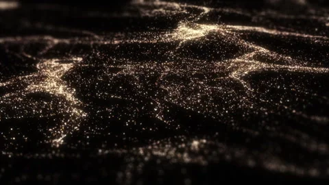 Golden Particles Liquid Stock Footage 321389855