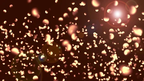 Golden particles motion background. Animation particles. Perfect as a Stock Footage 93247615