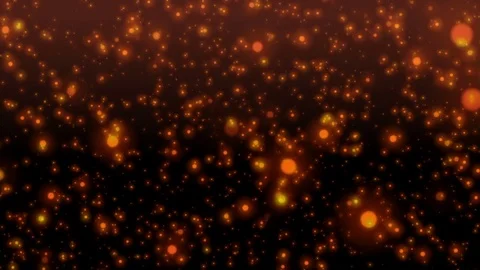 Golden Particles in Motion Stock-Footage 83528245