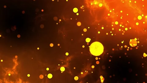 Golden Particles Moving Abstract Background. Stock Footage 221680512