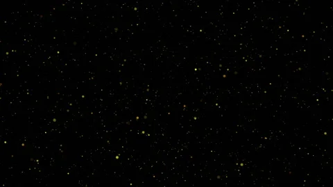 Golden particles moving in the space. Stock Footage 195446163