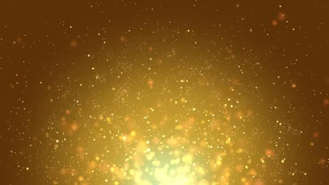 Golden Particles Raising Stock Footage 70204697