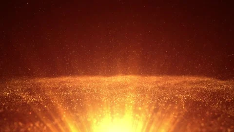 Golden Particles Rays Background 動画素材 333491490