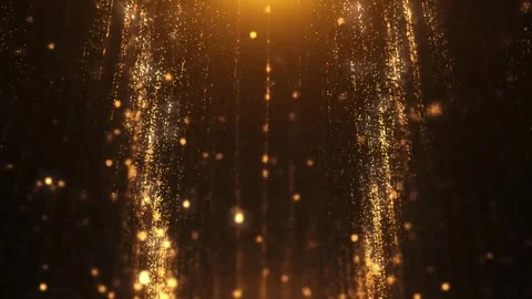 Golden particles shiny loop seamless 4k Stock Footage 280332923