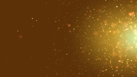 Golden Particles Side Slide Stock Footage 70204780