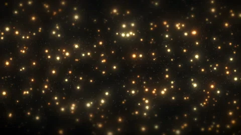 Golden Particles Space Stock Footage 250457742