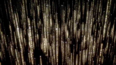 Golden Particles Sticks Stock Footage 242597108