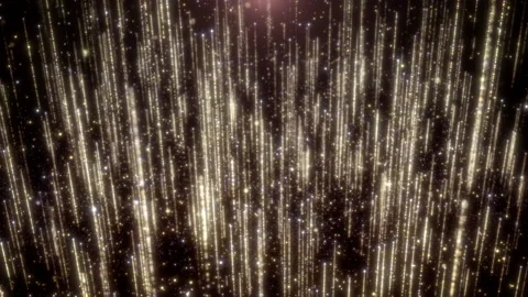 Golden Particles Stream Stock Footage 173505172