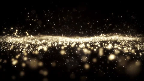Golden Particles Structure Stock Footage 248279299