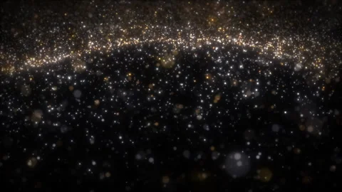Golden Particles Surface Stock Footage 290006202