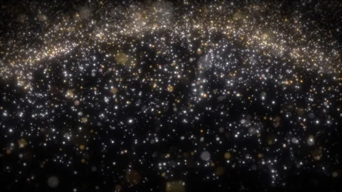 Golden Particles Surface Stock Footage 311299355