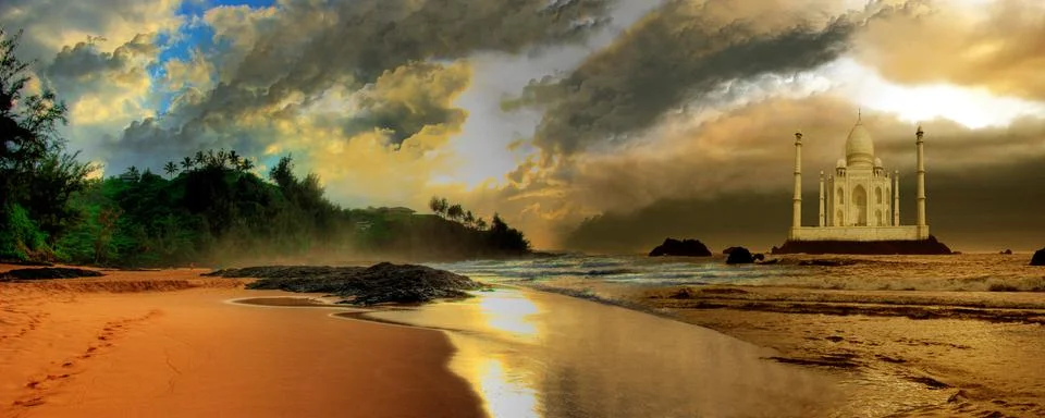 The golden path Stock Illustration