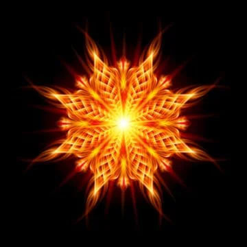 Golden pattern on the black background イラスト素材