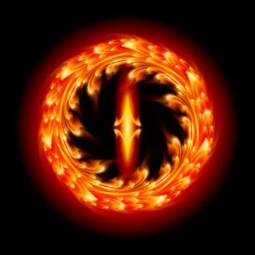 Golden pattern on the black background Stock Illustration