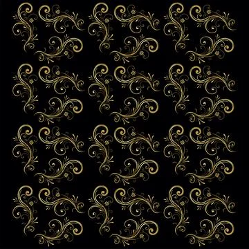 Golden Pattern, gold pattern, texture, gold Coin, shading vector. Stock Illustration