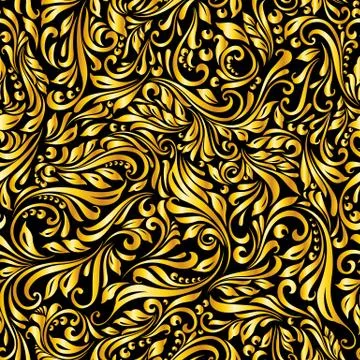 Golden pattern Stock Illustration