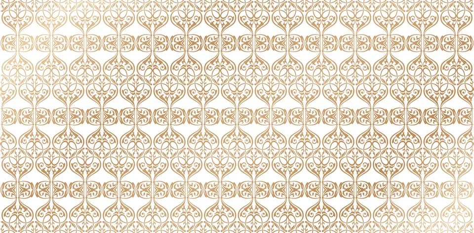 Golden pattern vertical Stock Illustration