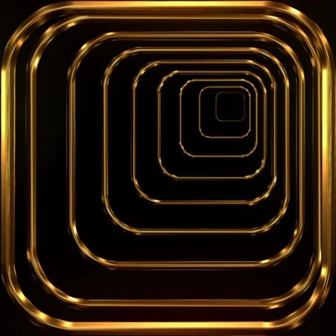 Golden Patterns Animation 動画素材 102386923