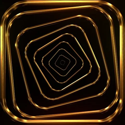 Golden Patterns Animation Stock Footage 102386947
