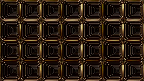 Golden Patterns background Video stock 102400072