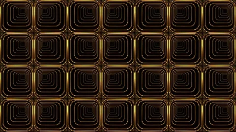 Golden Patterns background Video stock 102400297