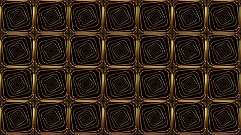 Golden Patterns background Video stock 102421604