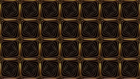 Golden Patterns background Video stock 102421808