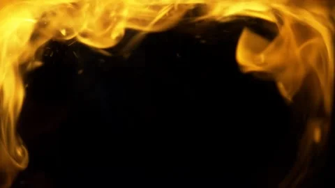Golden Patterns of Swirling Smoke in Dark Atmosphere with Warm Dominant Color 動画素材 341920282