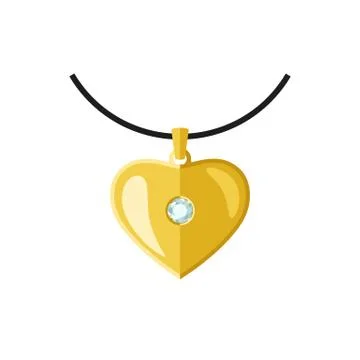 Golden pendant Stock Illustration