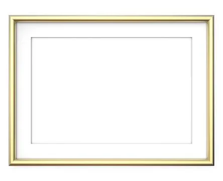 Golden Picture Frame. Stock Illustration