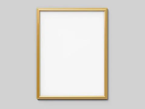 Golden Picture Frame Stock Illustration
