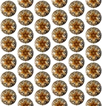 Golden Pineapple Pattern Stock Photos