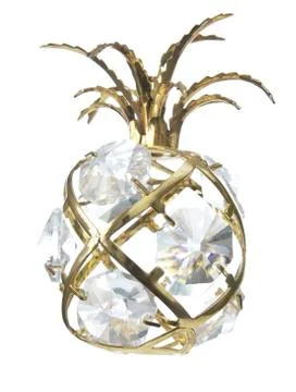 Golden pineapple Stock Photos