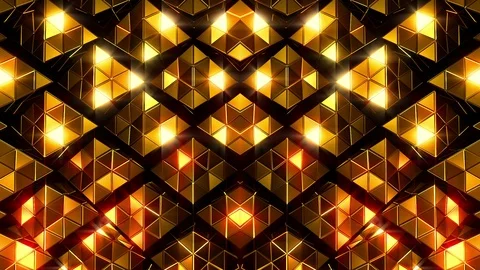 Golden Platonic background Stock Footage 102420834