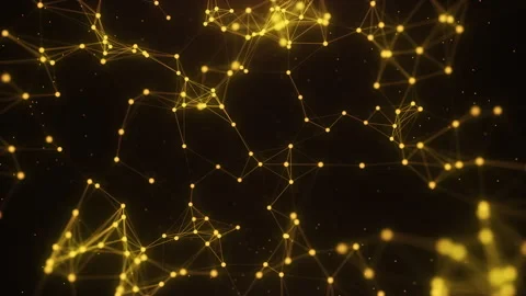 Golden Plexus Particles Background 스톡 동영상 247892209