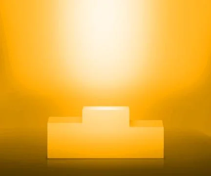 Golden podium Stock Illustration