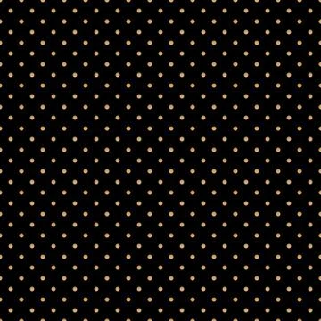 Golden polka dot seamless pattern on black background vector Stock Illustration