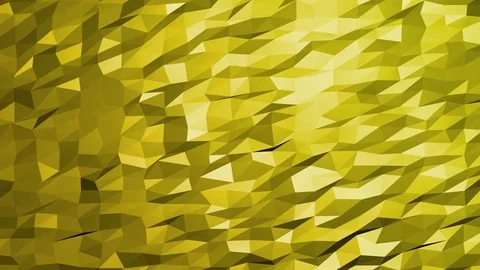 Golden polygonal geometric surface - seamless loop Stock Footage 81469355