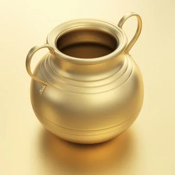 Golden pot Stock-Illustration