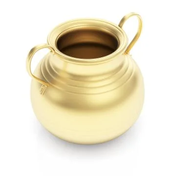 Golden pot Stock Illustration