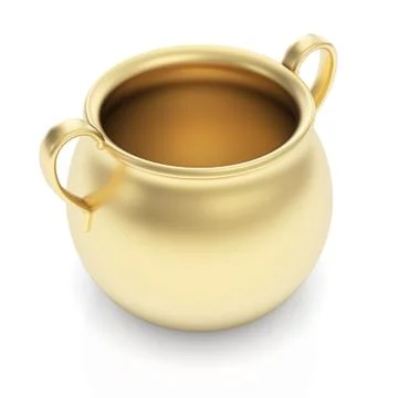 Golden pot Stock Illustration