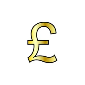 Golden pound Stock Illustration