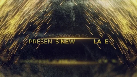 Golden Premium Titles 스톡 After Effects