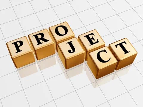 Golden project Illustrazione stock