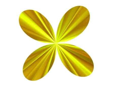 Golden quarterfoil Stock Illustration